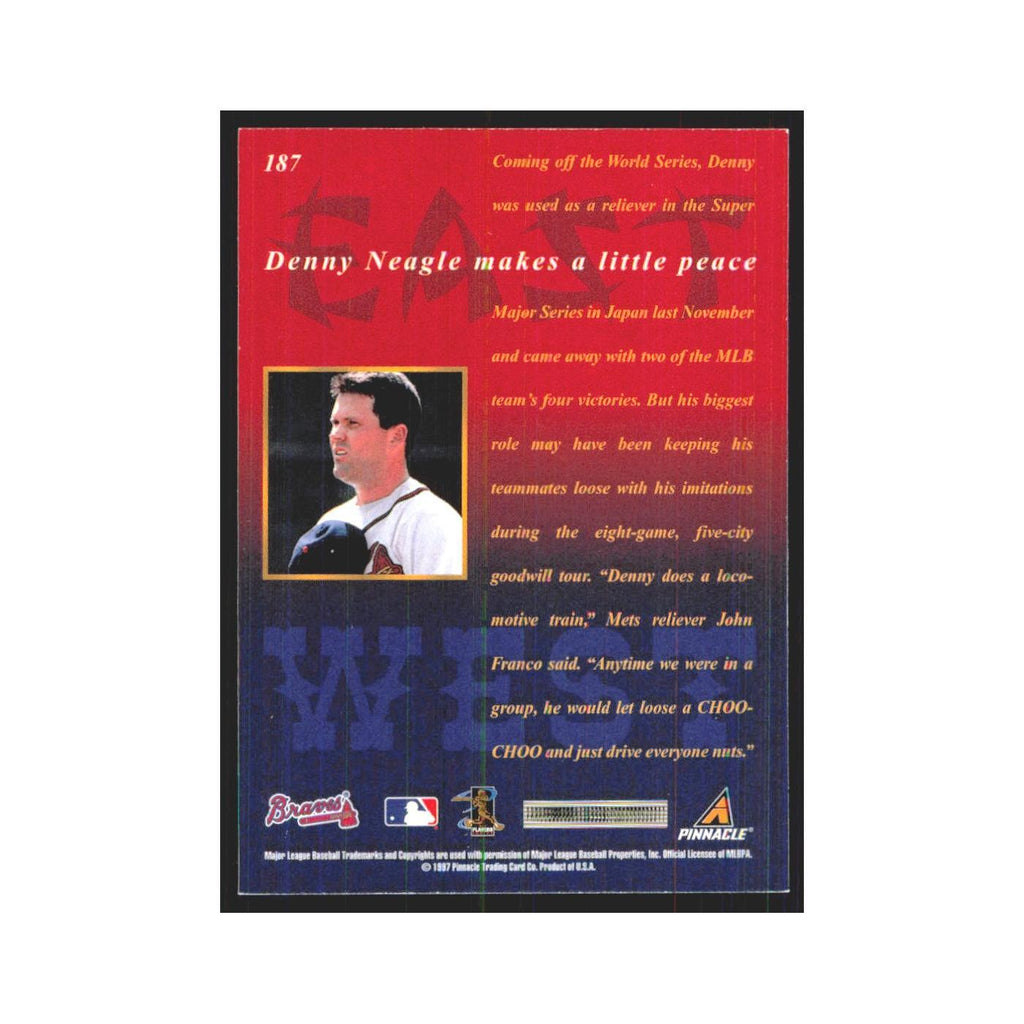 1997 Pinnacle Denny Neagle Braves #187