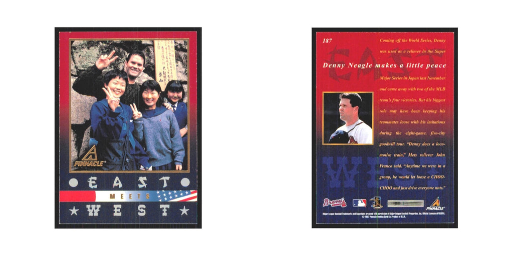 1997 Pinnacle Denny Neagle Braves #187
