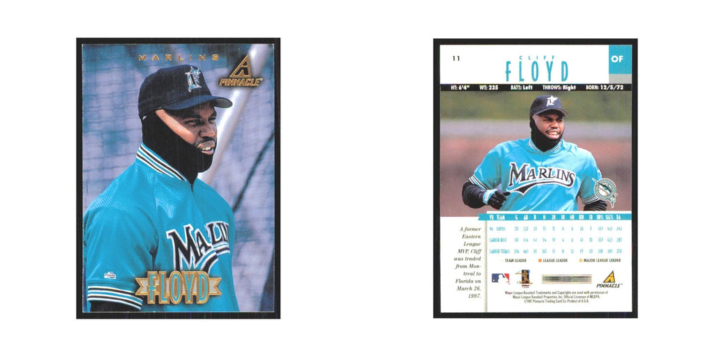1997 Pinnacle Cliff Floyd Florida Marlins #11