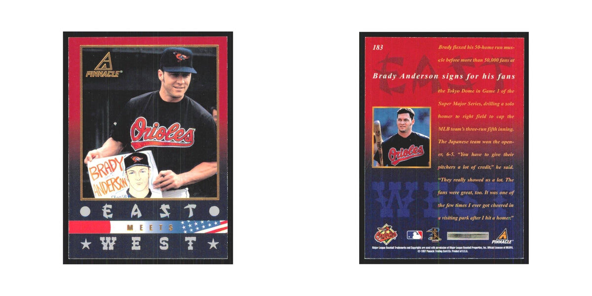 1997 Pinnacle Brady Anderson Orioles #183