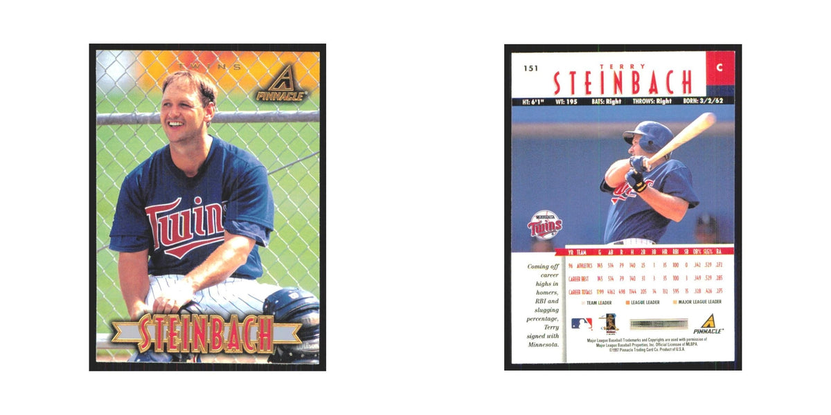 1997 Pinnacle Terry Steinbach Twins #151