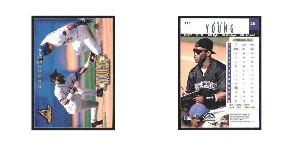 1997 Pinnacle Eric Young Rockies #113
