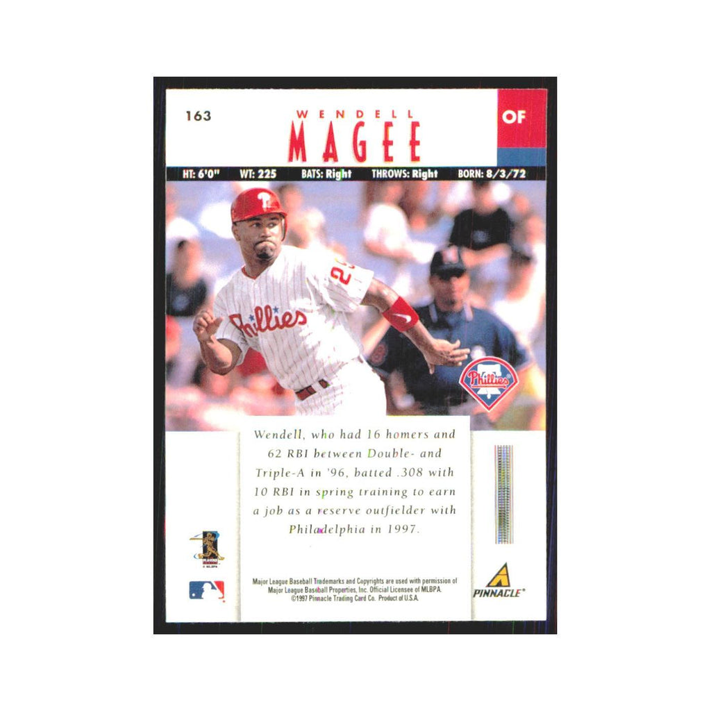 1997 Pinnacle Wendell Magee RC Phillies #163