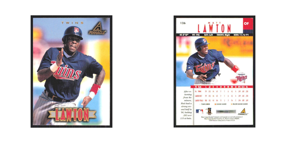 1997 Pinnacle Matt Lawton Twins #126