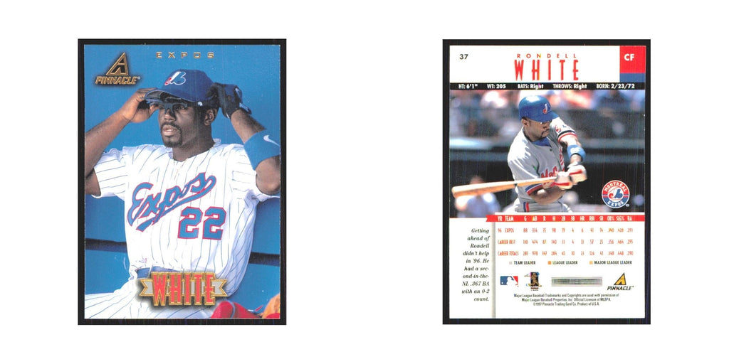 1997 Pinnacle Rondell White Montreal Expos #37