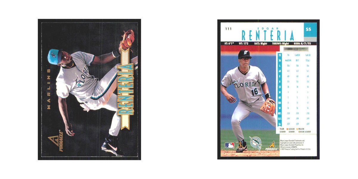 1997 Pinnacle Edgar Renteria Florida Marlins #111