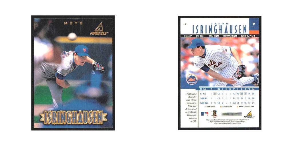 1997 Pinnacle Jason Isringhausen Mets #5