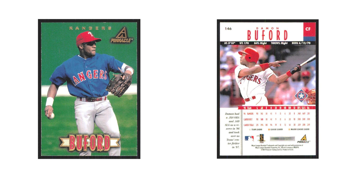 1997 Pinnacle Damon Buford Rangers #146