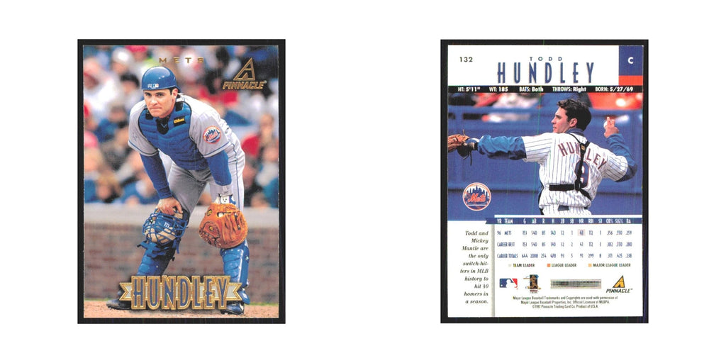 1997 Pinnacle Todd Hundley Mets #132