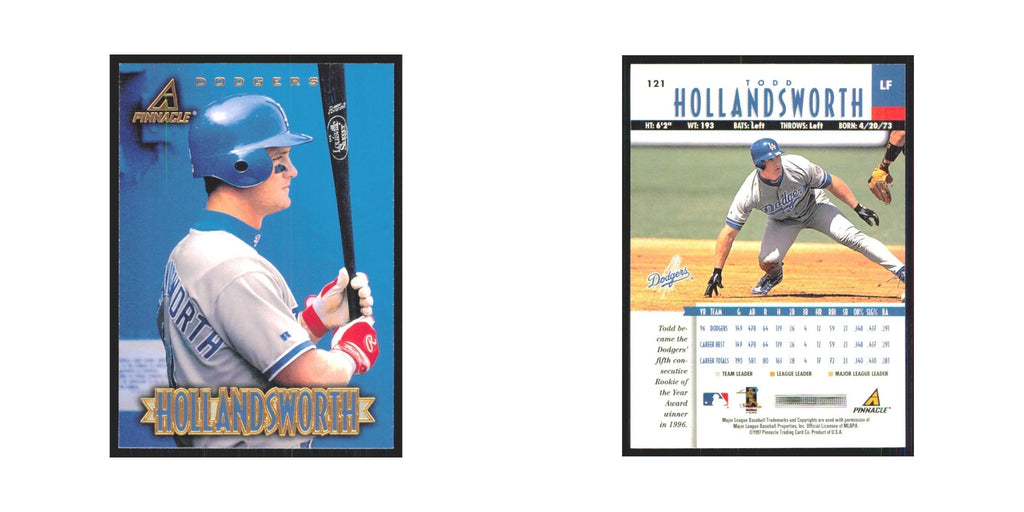 1997 Pinnacle Todd Hollandsworth Dodgers #121