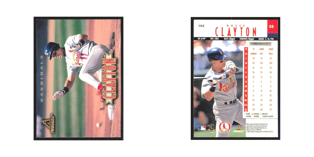 1997 Pinnacle Royce Clayton Cardinals #103