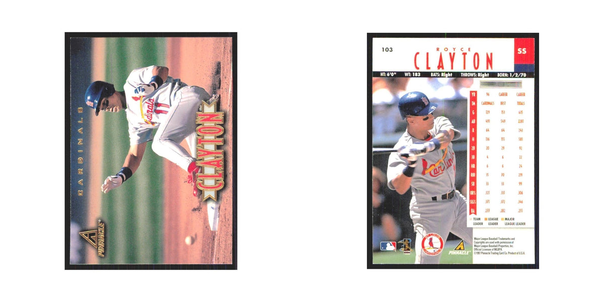 1997 Pinnacle Royce Clayton Cardinals #103