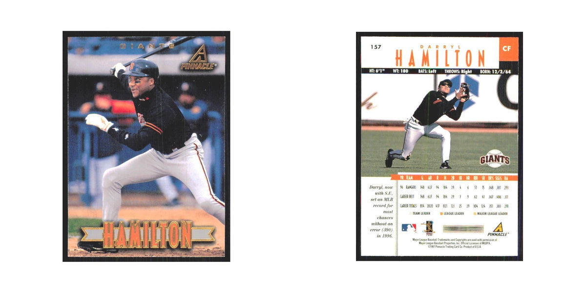 1997 Pinnacle Darryl Hamilton Giants #157