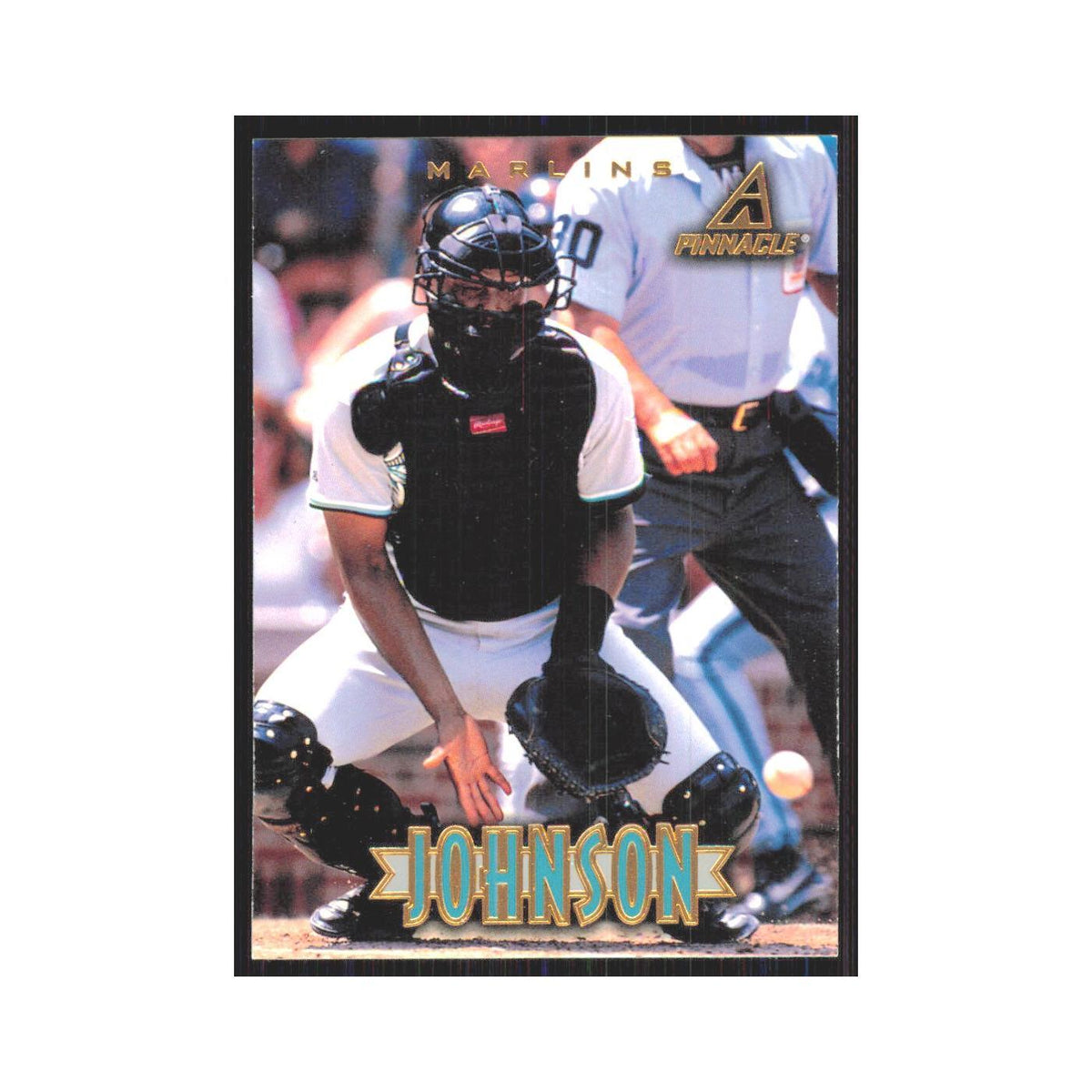 1997 Pinnacle Charles Johnson Florida Marlins #38