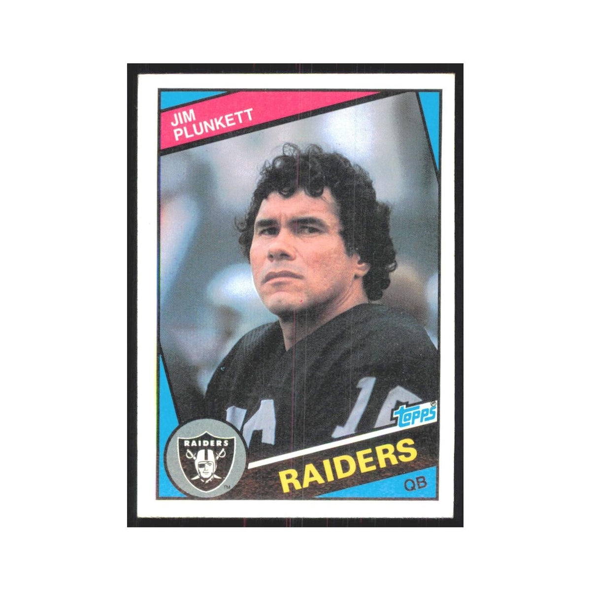 1984 Topps Jim Plunkett Los Angeles Raiders #114