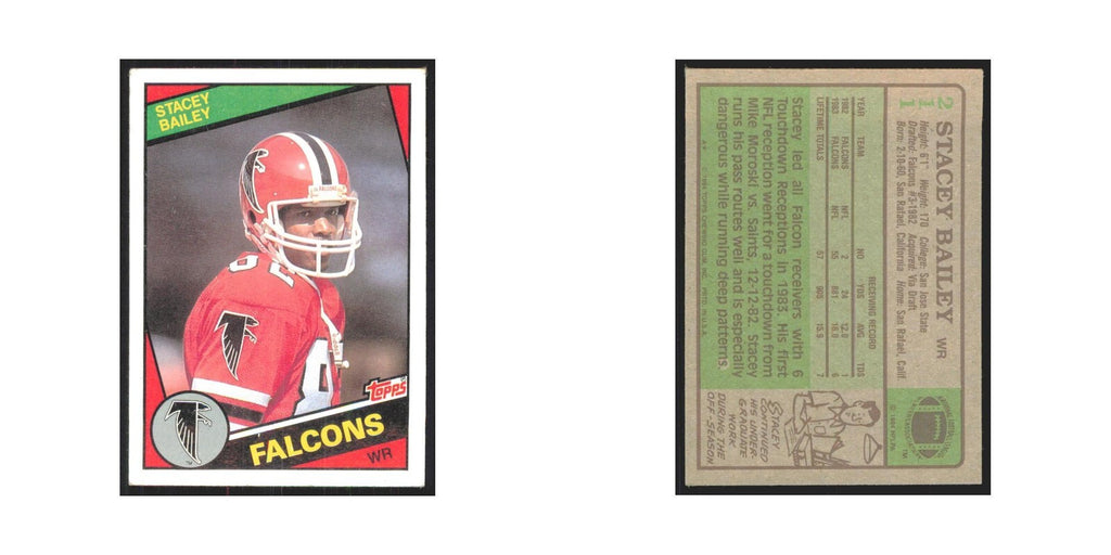 1984 Topps Stacey Bailey Falcons #211