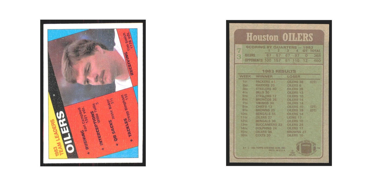 1984 Topps Tim Smith Houston Oilers #73
