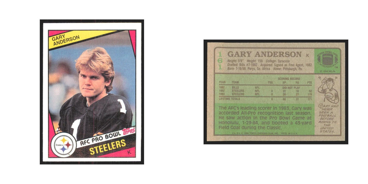 1984 Topps Gary Anderson Steelers #161