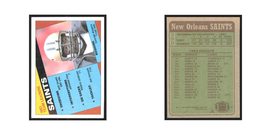 1984 Topps George Rogers Saints #299
