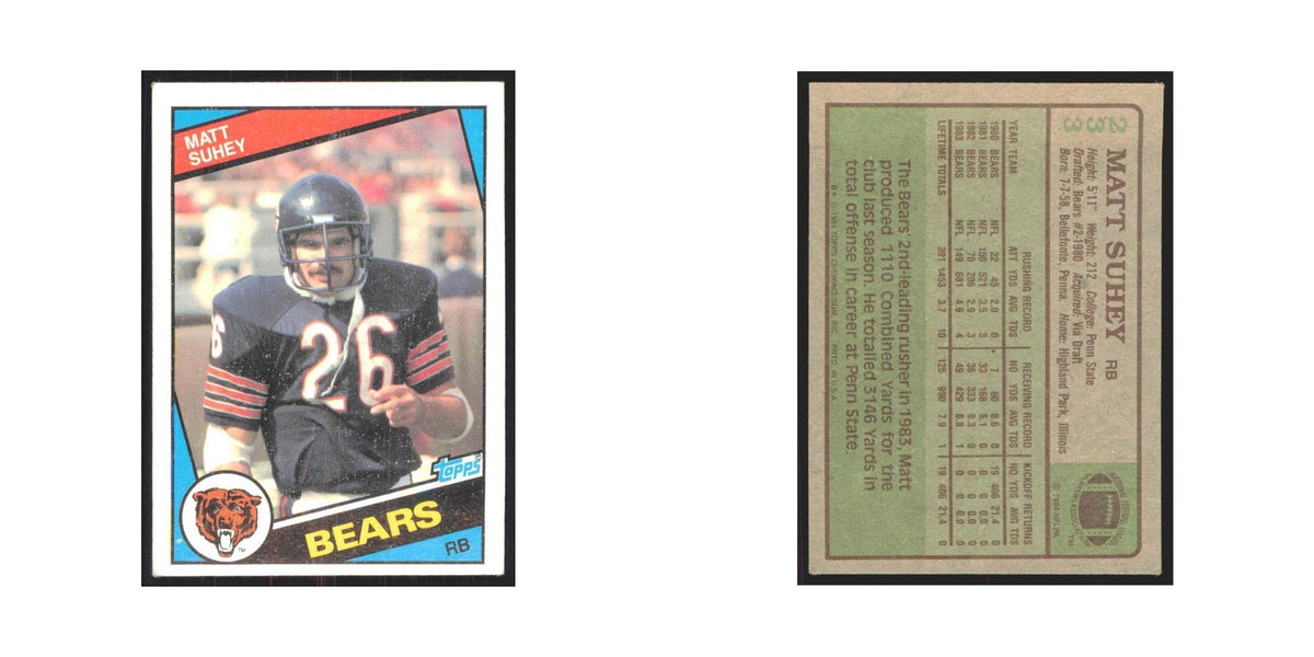 1984 Topps Matt Suhey Bears #233