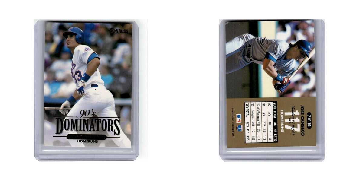 Jose Canseco 1994 Donruss Dominators #7 Texas Rangers Baseball Card NM