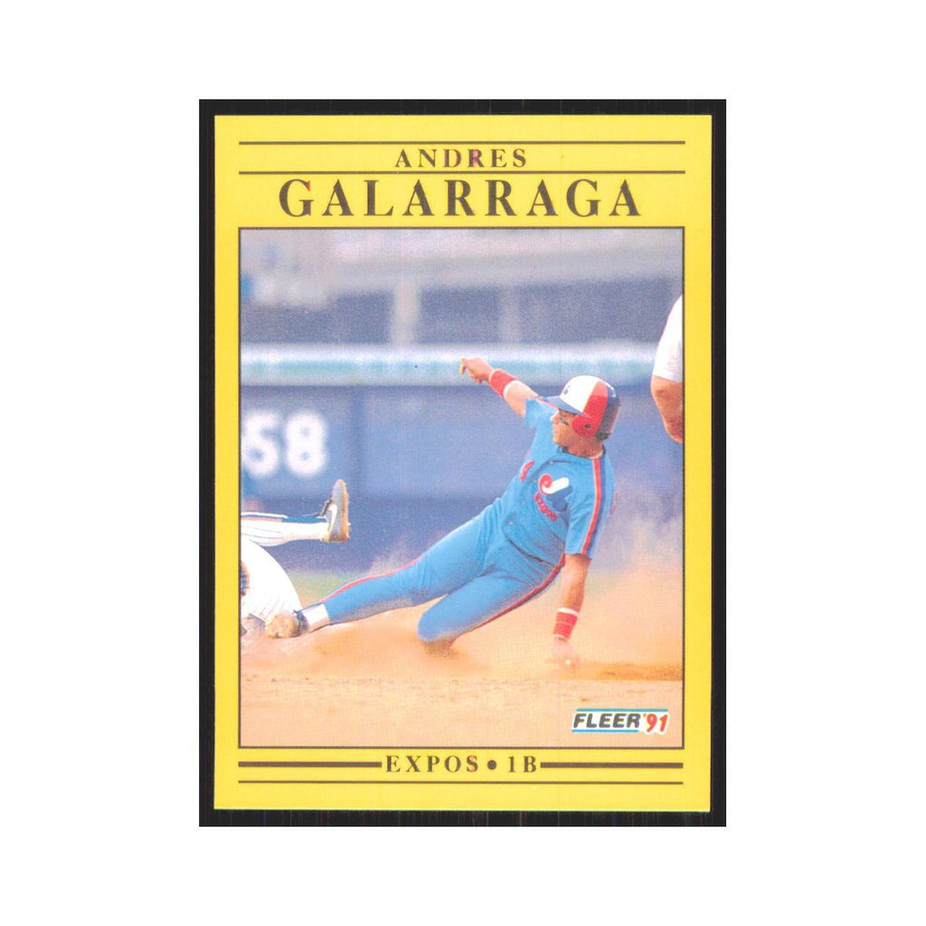 1991 Fleer Andres Galarraga Montreal Expos #232