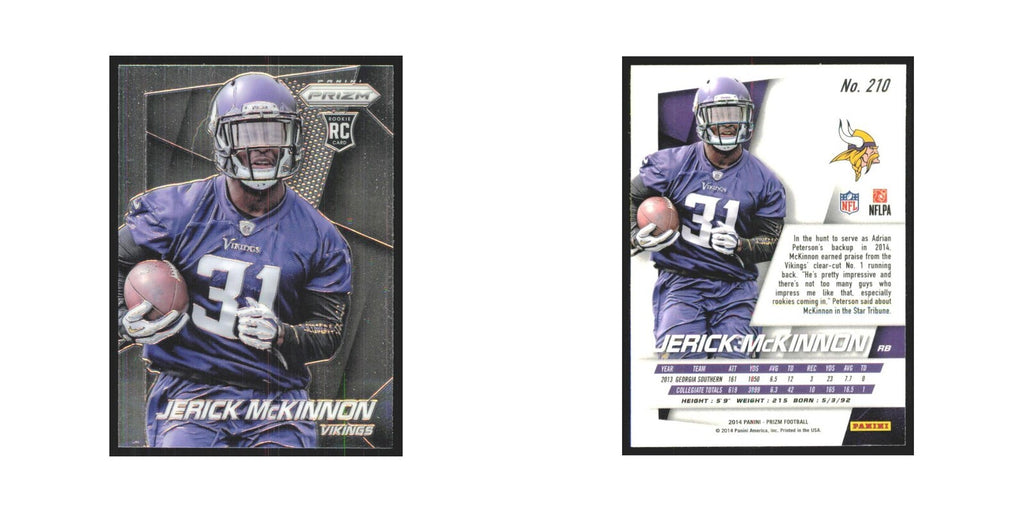 2014 Panini Prizm Jerick McKinnon RC Vikings #210