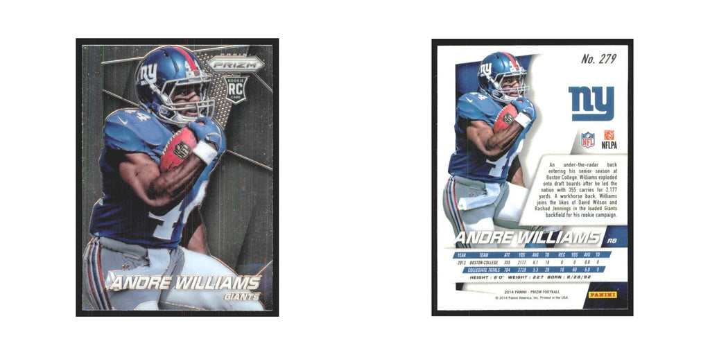 2014 Panini Prizm Andre Williams RC Giants #279