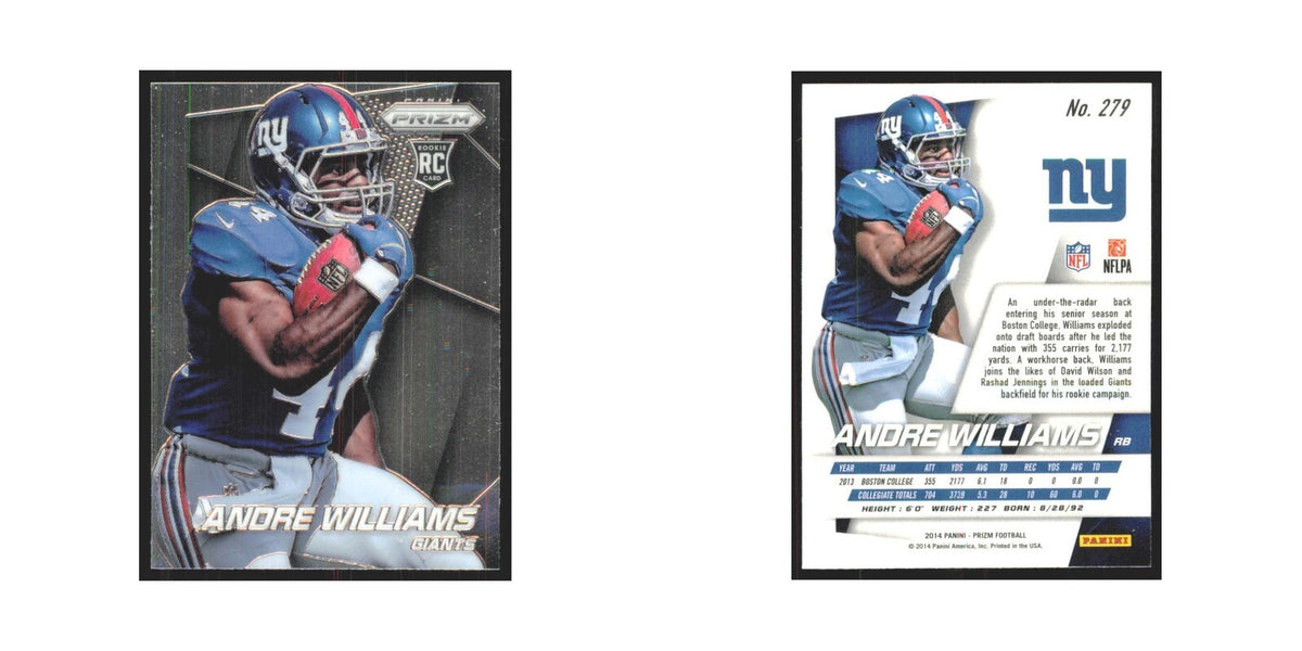 2014 Panini Prizm Andre Williams RC Giants #279