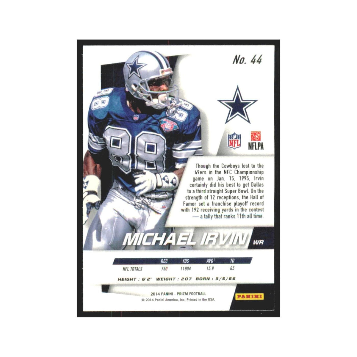 2014 Panini Prizm Michael Irvin Cowboys #44