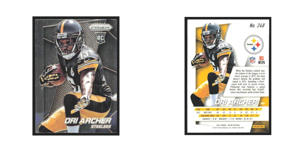 2014 Panini Prizm Dri Archer RC Steelers #248
