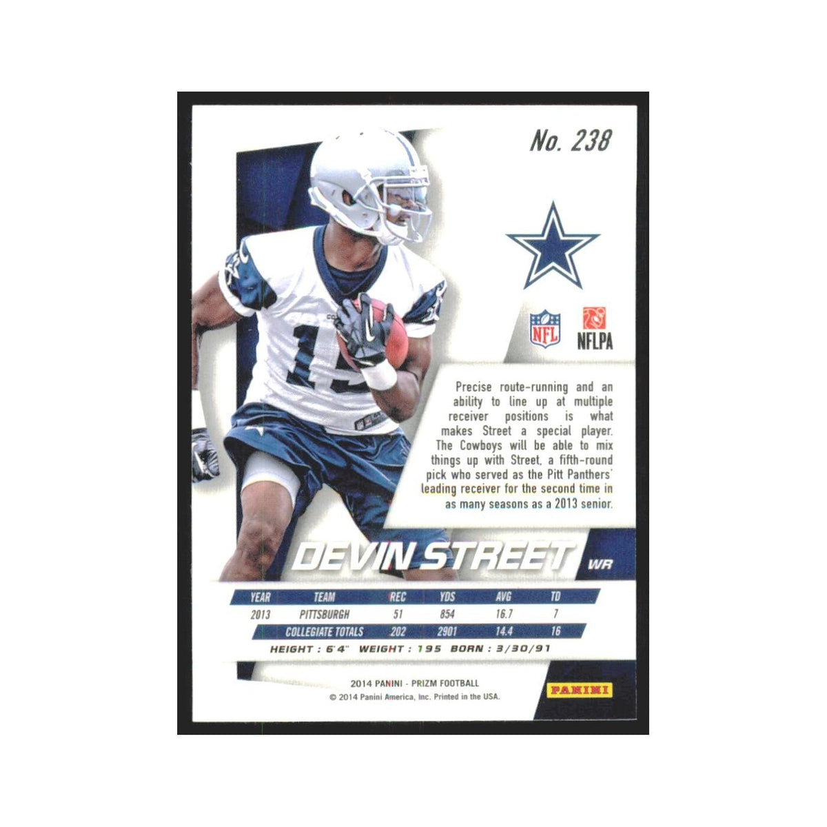2014 Panini Prizm Devin Street RC Cowboys #238