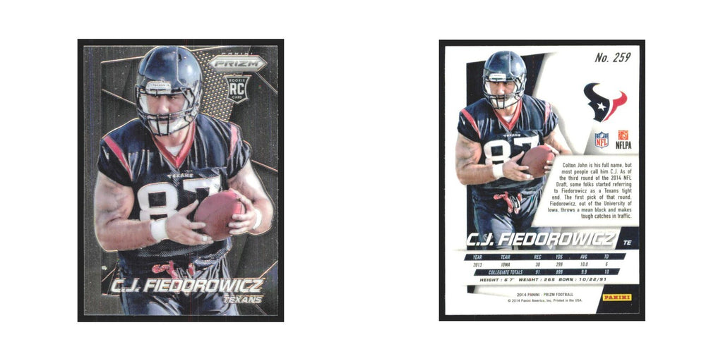 2014 Panini Prizm C.J. Fiedorowicz RC Texans #259