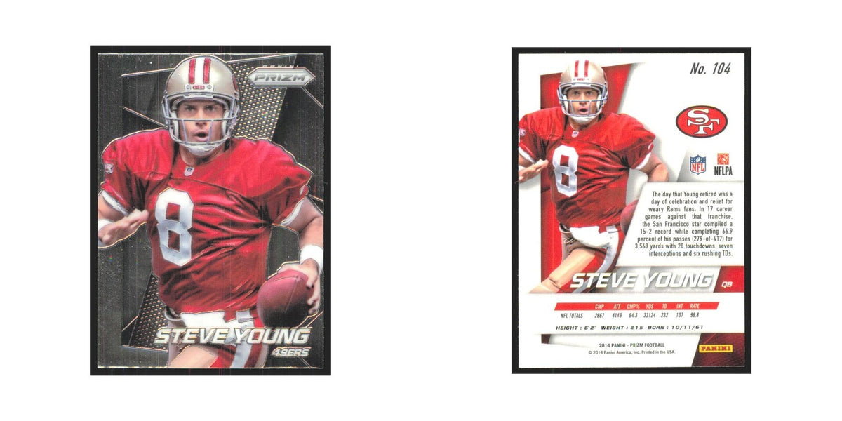 2014 Panini Prizm Steve Young 49ers #104