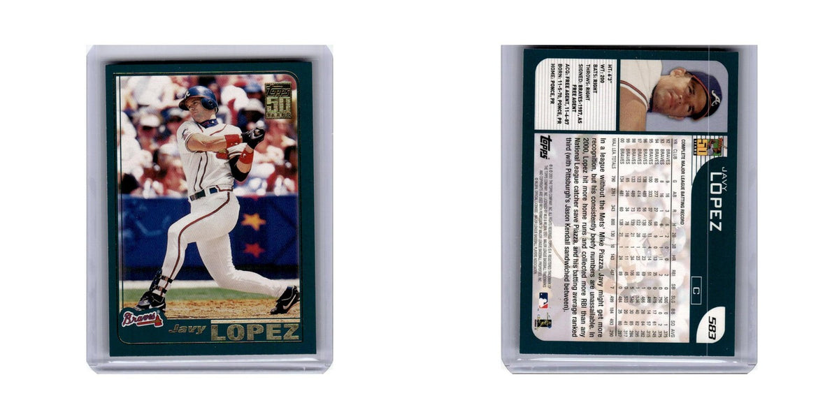 Javy Lopez 2001 Topps #583 Atlanta Braves Baseball Card NM
