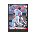 1993 Post Cereal Terry Pendleton Braves #17