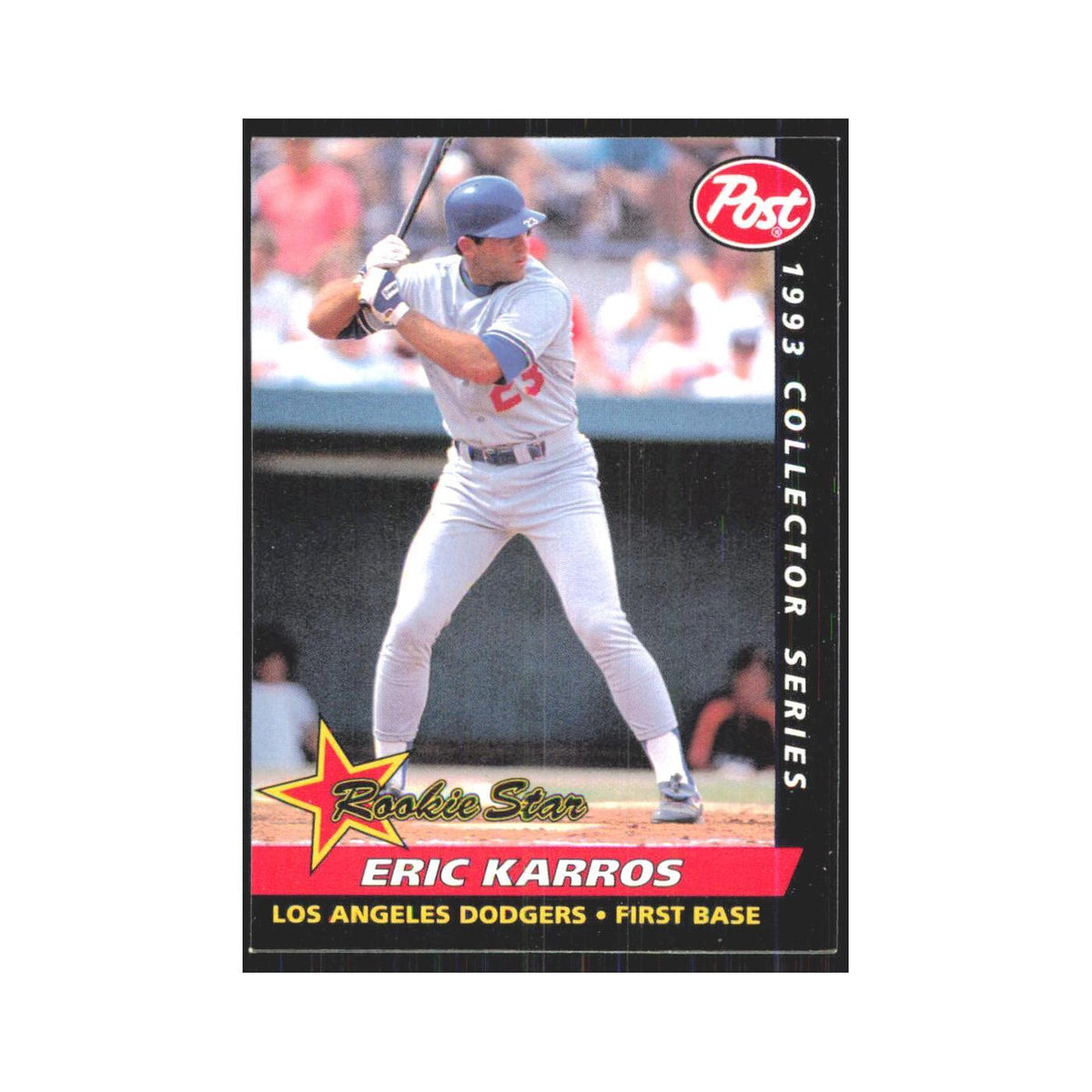 1993 Post Cereal Eric Karros Dodgers #6