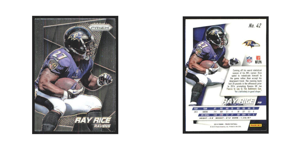 2014 Panini Prizm Ray Rice Ravens #42