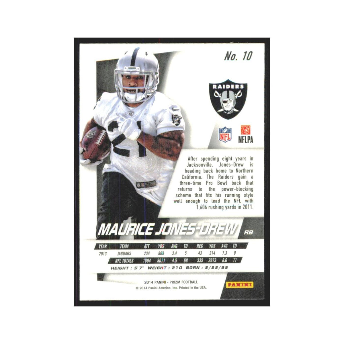 2014 Panini Prizm Maurice Jones-Drew Raiders #10
