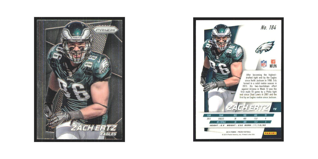 2014 Panini Prizm Zach Ertz Eagles #184