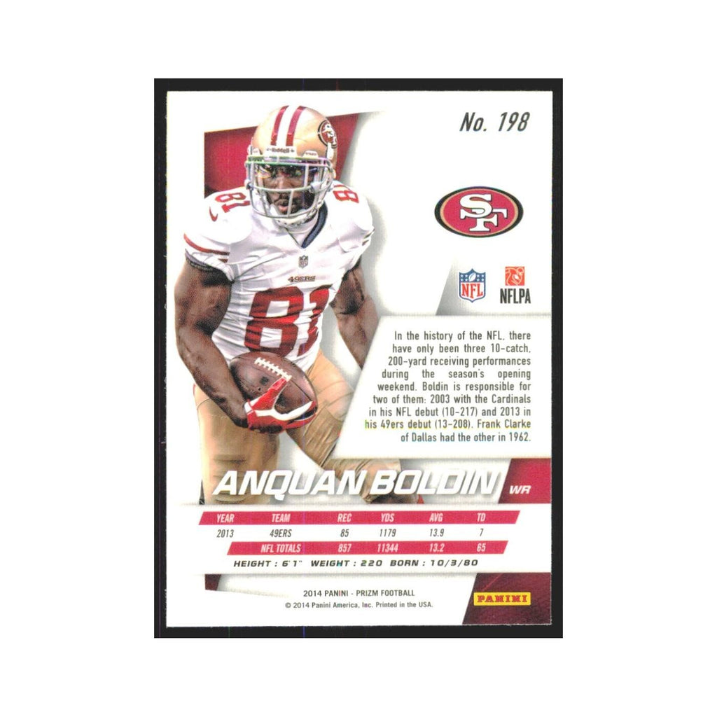 2014 Panini Prizm Anquan Boldin 49ers #198