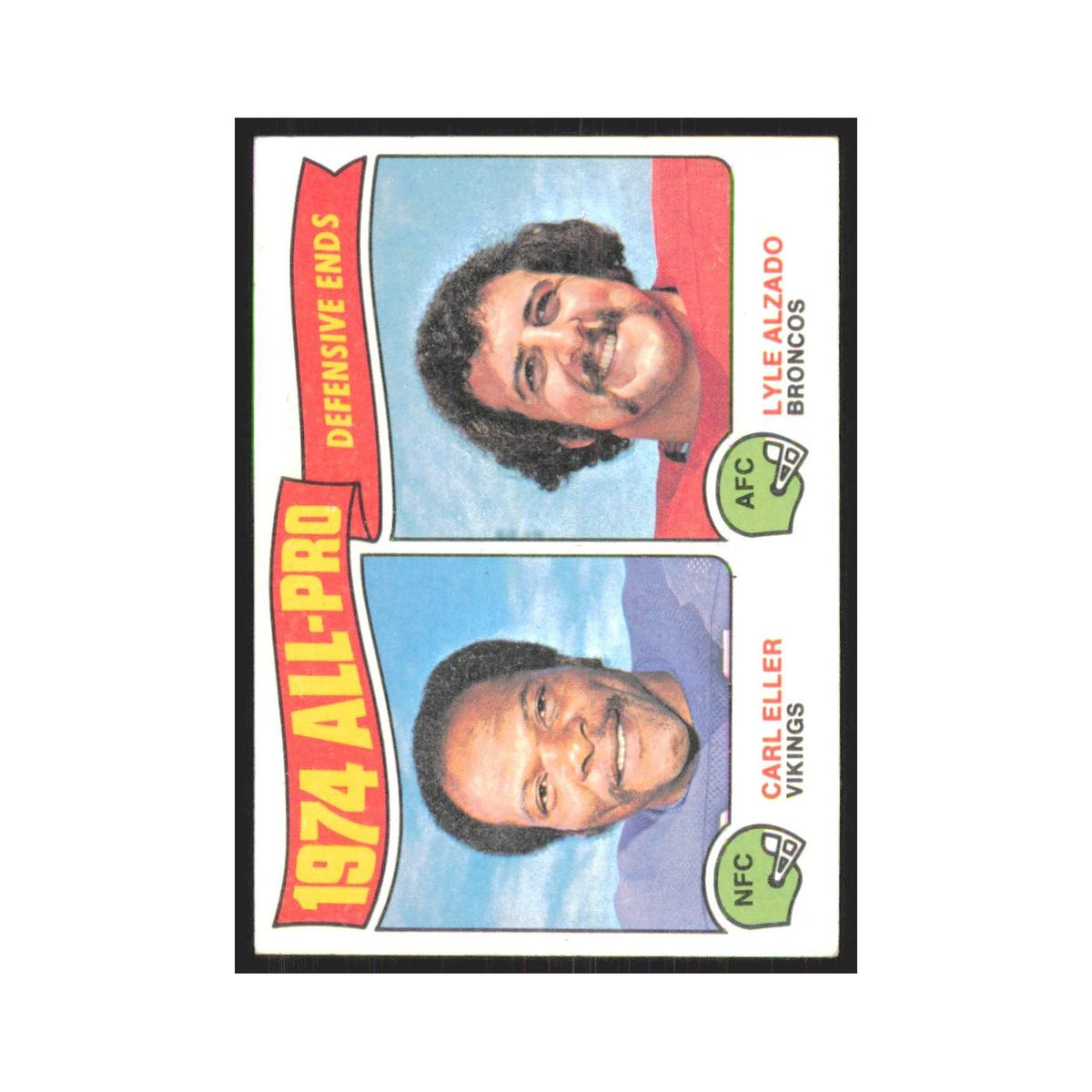 1975 Topps Carl Eller/Lyle Alzado Minnesota Vikings/Denver Broncos #216