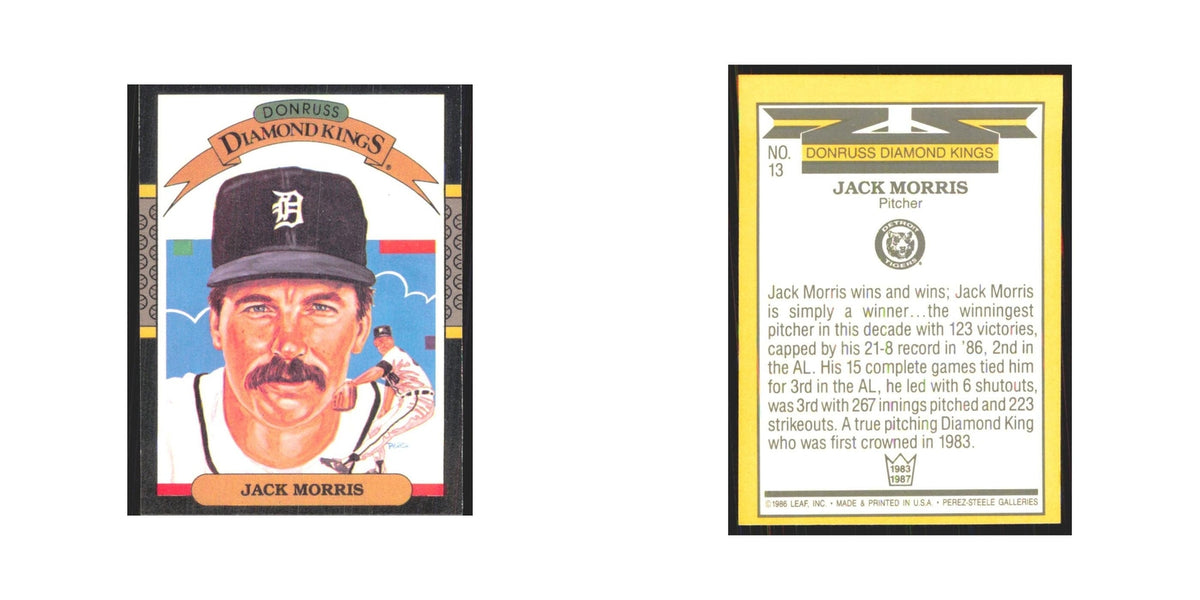 1987 Donruss Jack Morris Tigers #13