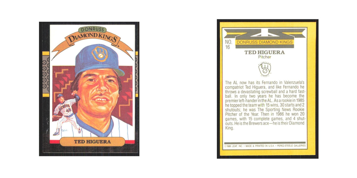 1987 Donruss Ted Higuera Brewers #16