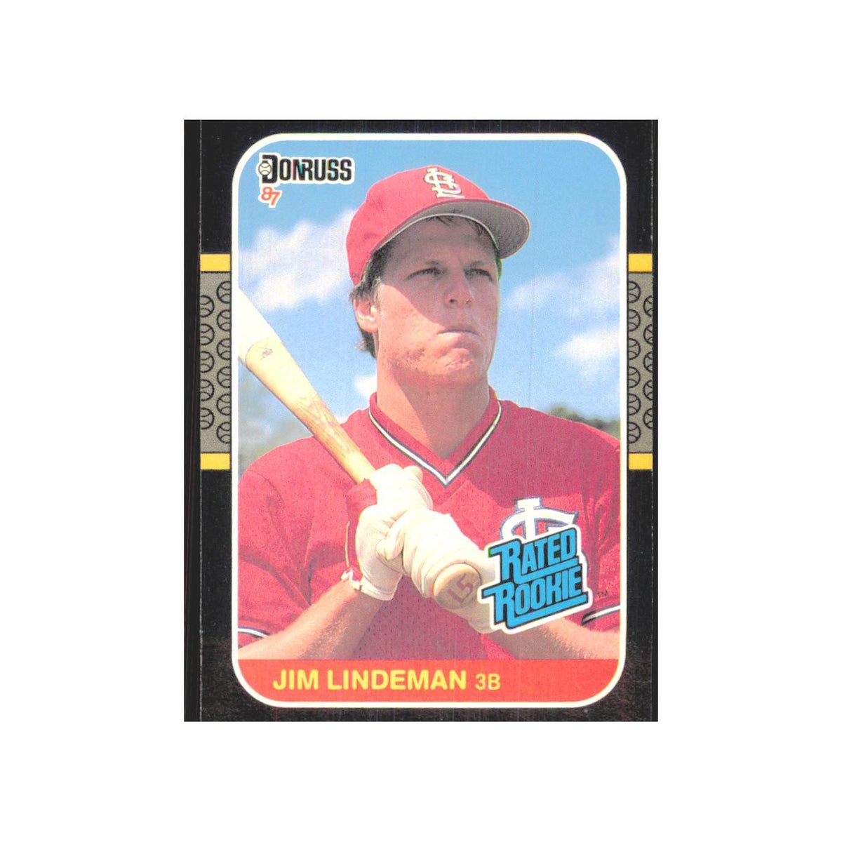 1987 Donruss Jim Lindeman RC Cardinals #37