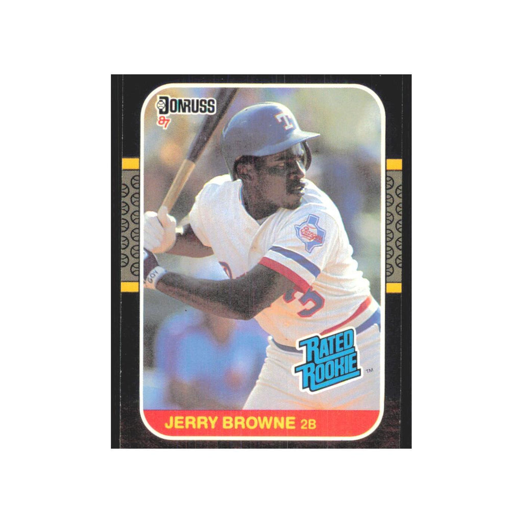 1987 Donruss Jerry Browne RC Rangers #41