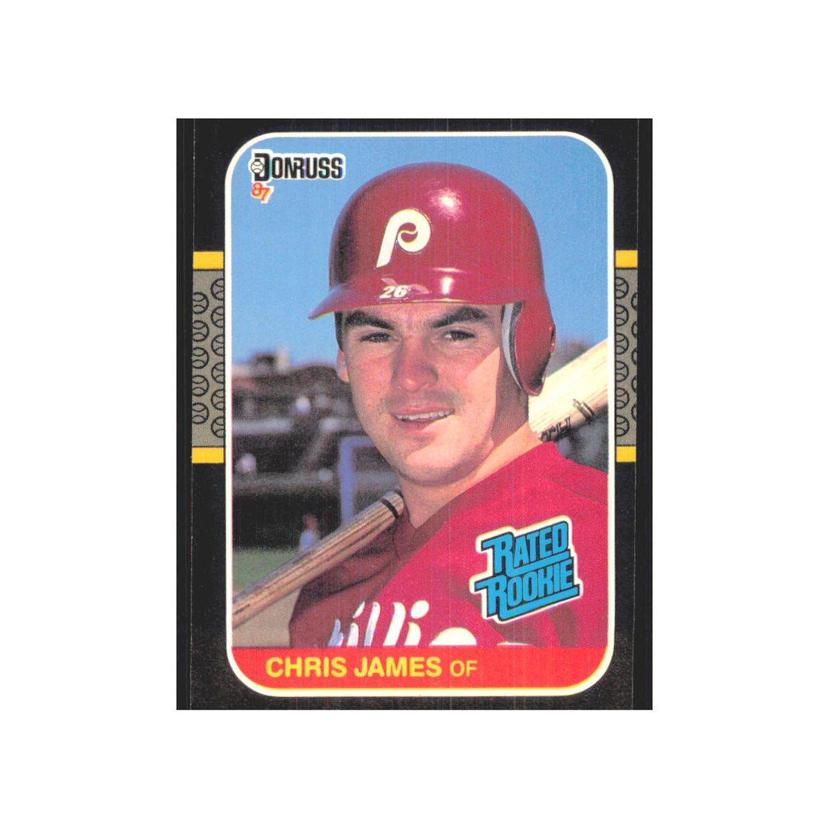 1987 Donruss Chris James RC Phillies #42