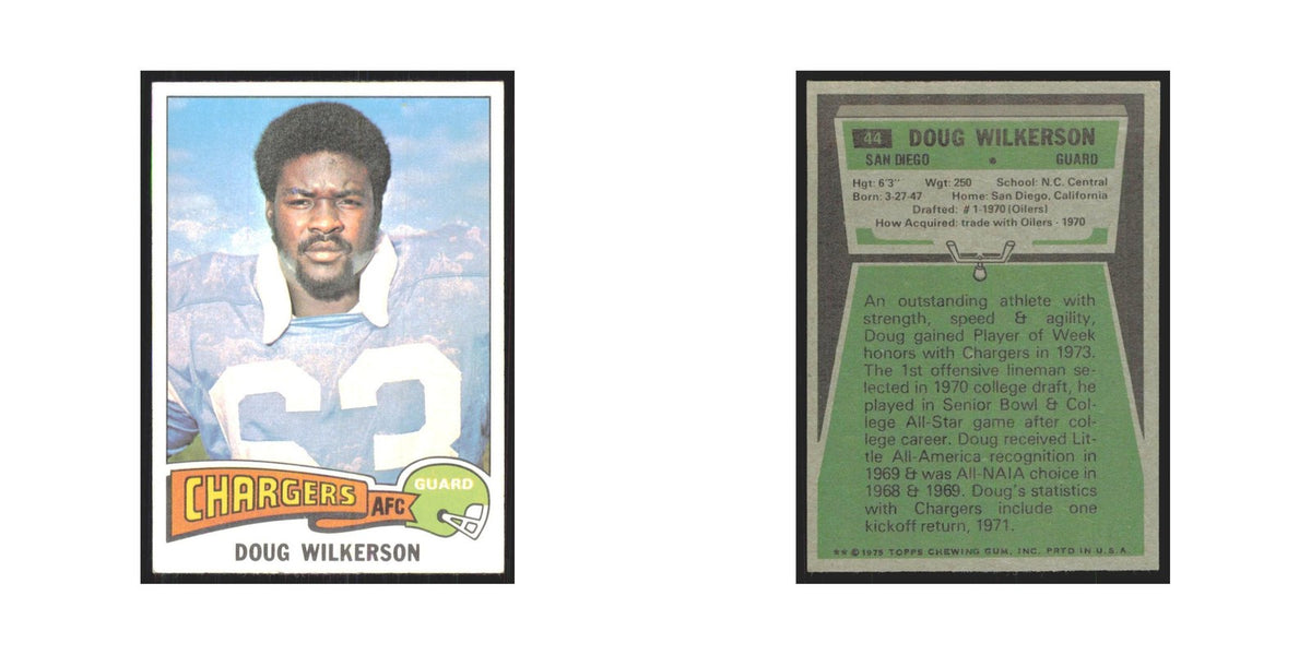 1975 Topps Doug Wilkerson San Diego Chargers #44.0