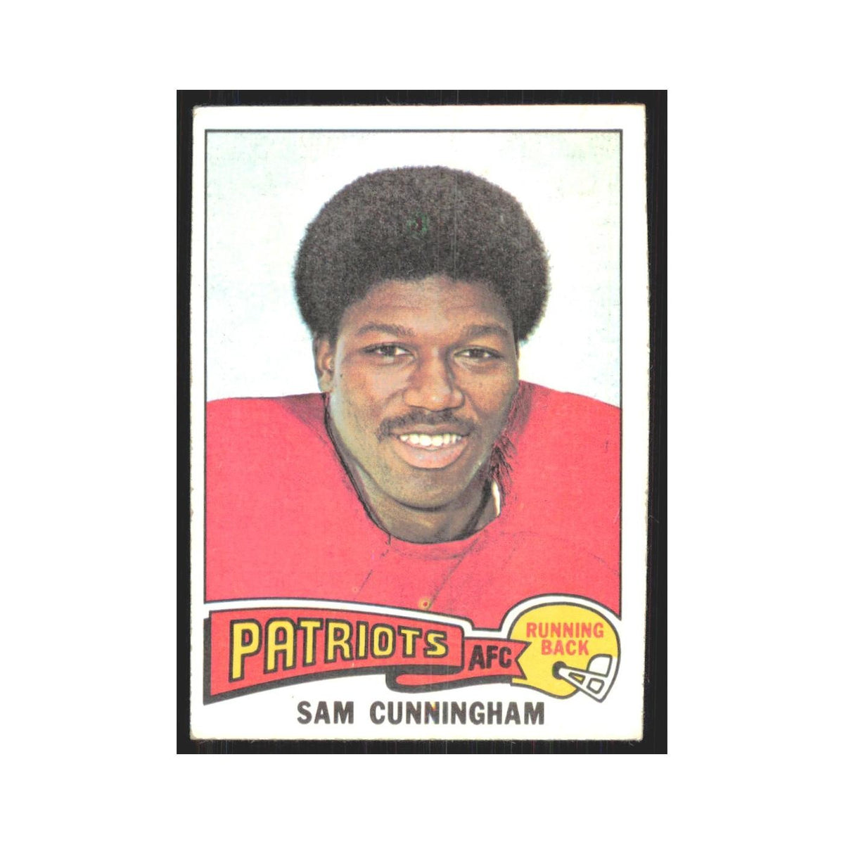 1975 Topps Sam Cunningham Patriots #13.0