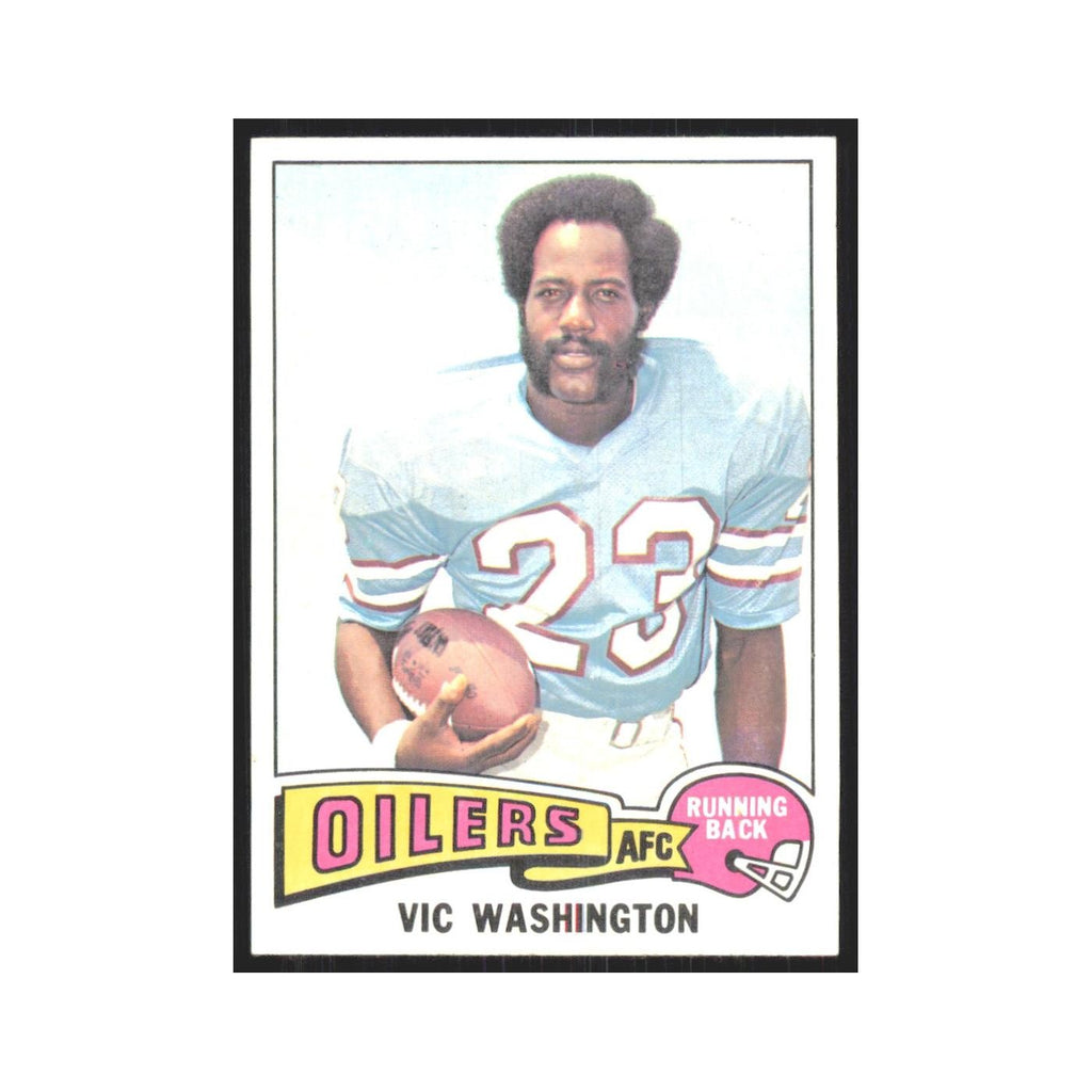 1975 Topps Vic Washington Houston Oilers #83.0